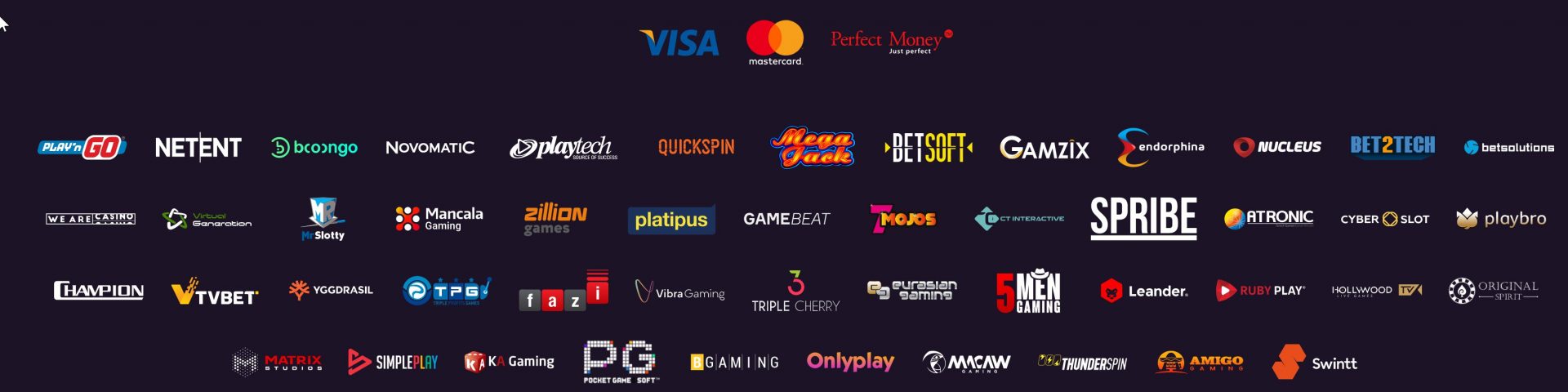 A collage of popular slot games featured on Magic Reels sister sites