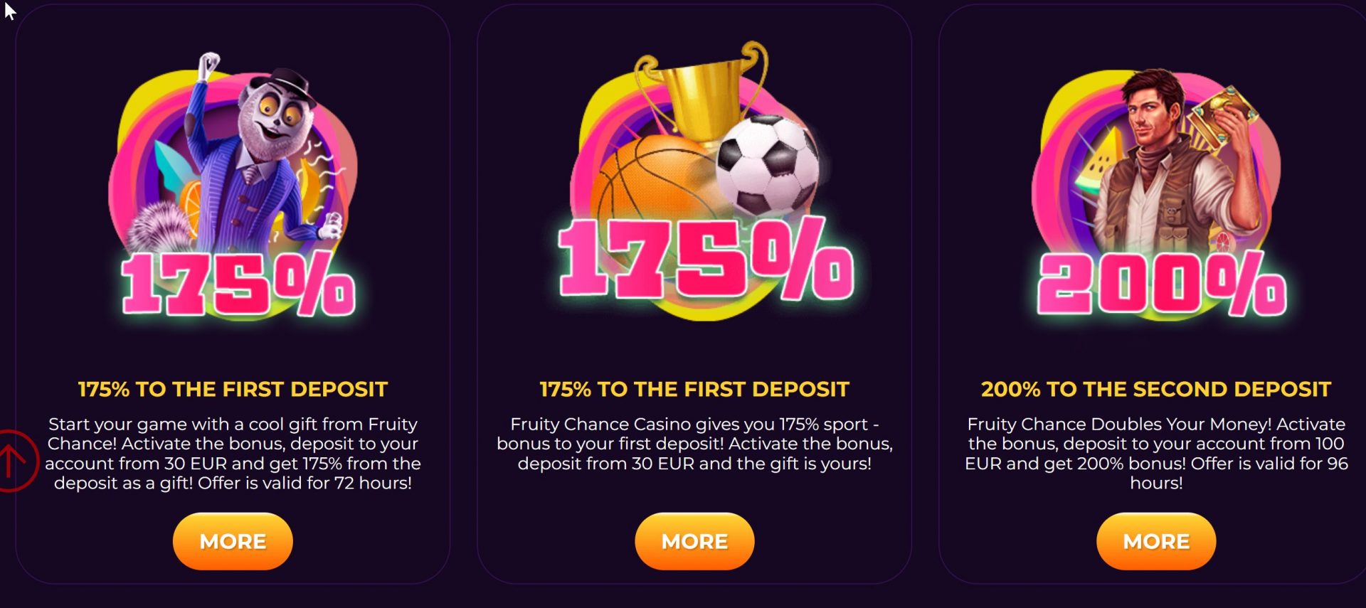 Fruity Chance Casino No Deposit Bonus