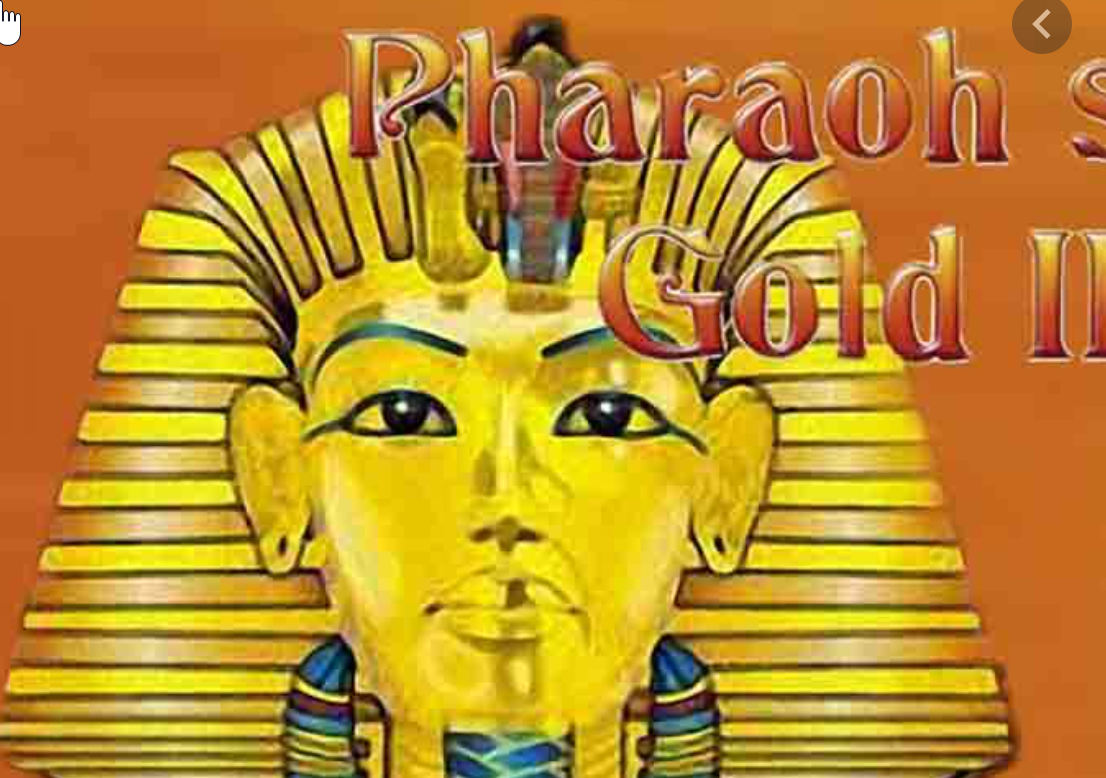 Pharaoh's Gold II Deluxe slot game main screen showing the reels and ancient Egyptian symbols