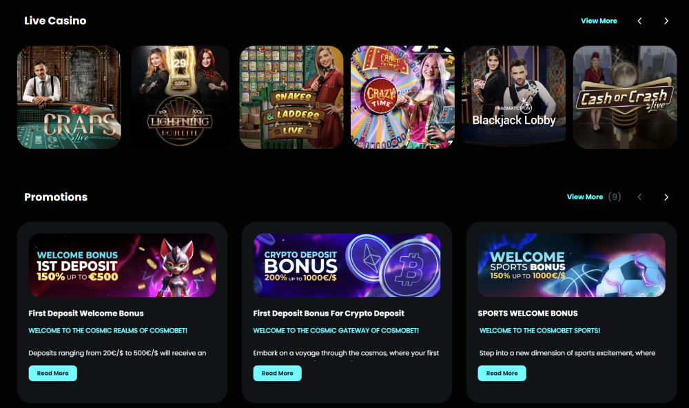 Cosmo bet Casino No Deposit Bonus