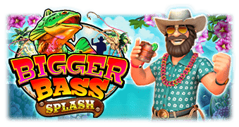 bigger bass splash - Non GamStop Casino Bigger Bass Splash slot game title screen and main characters