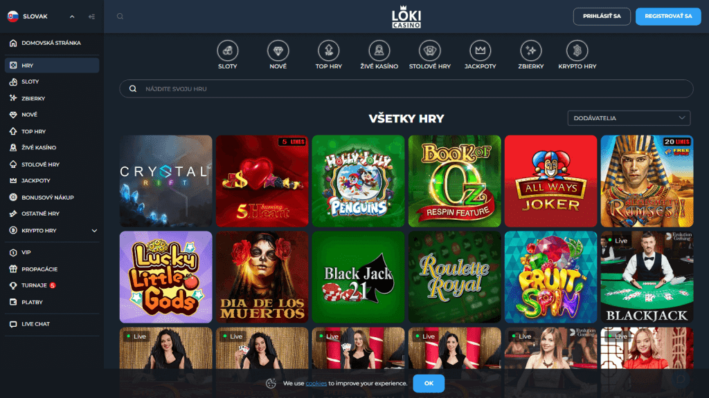 Loki Casino Review - Non GamStop Casino Loki Casino Game Selection and Live Dealer Tables