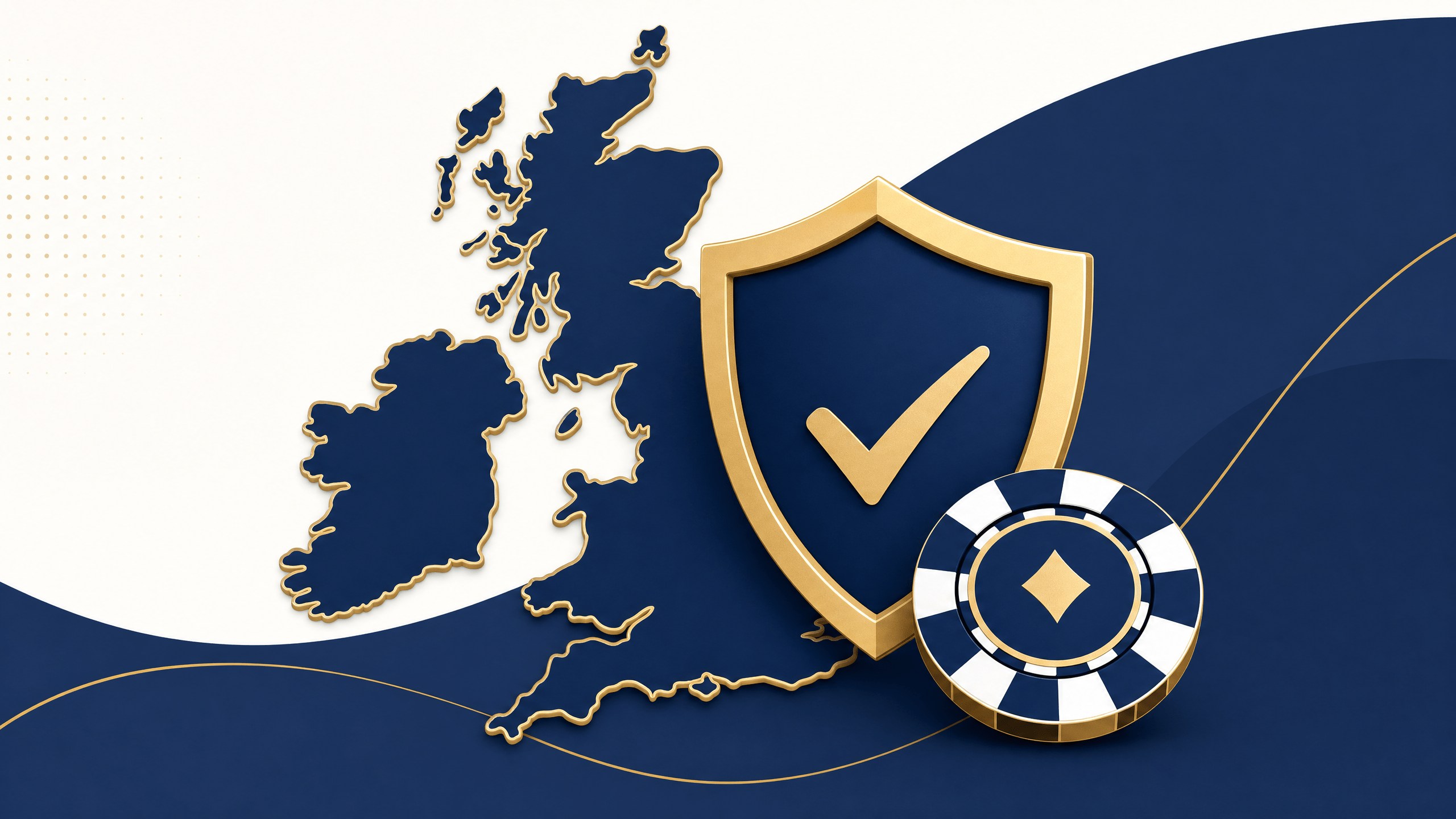GamStop alternatives for UK players - shield and casino chip illustration