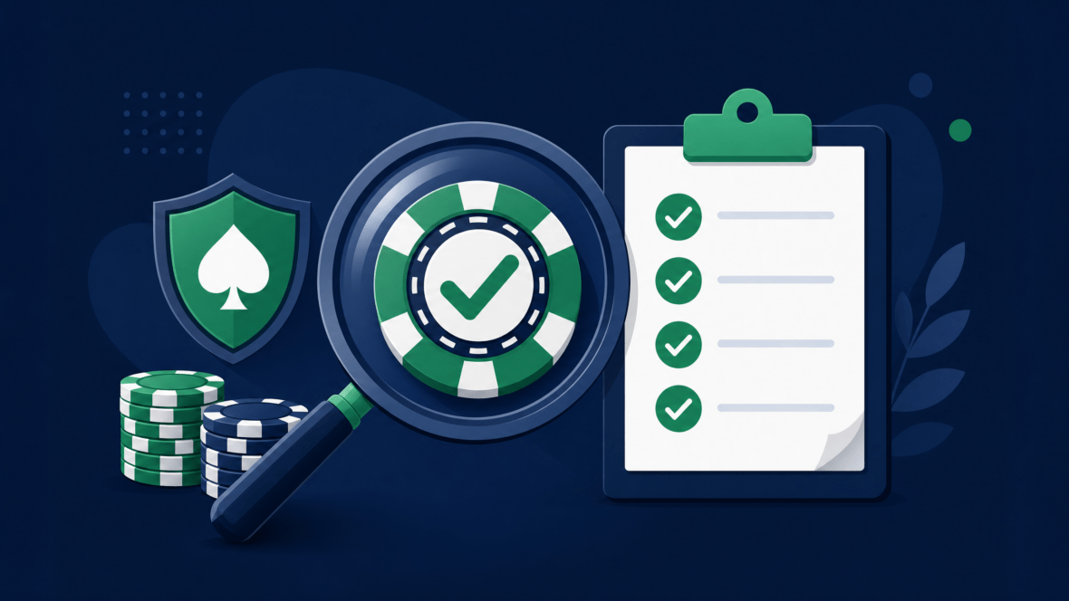How to Verify If a Non-GamStop Casino Is Safe – A Step-by-Step Checklist - Non GamStop Casino How to verify if a non-GamStop casino is safe - magnifying glass and checklist